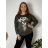 Women's long sleeve tunic, oversized (54/56/58 ONE SIZE) ITALIAN FASHION IMC25431