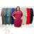 Casual dress with pockets, long sleeves, women's oversized (54/56/58 ONE SIZE) ITALIAN FASHION IM425845