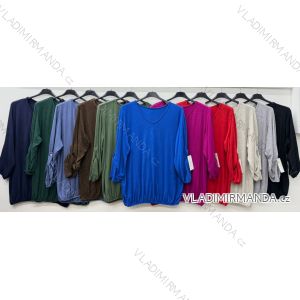 Women's long sleeve T-shirt oversized (54/56/58 ONE SIZE) ITALIAN FASHION IM425852