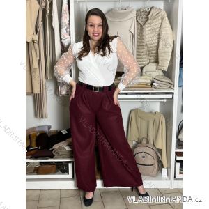 Elegant trousers with belt for women (S/M/L ONE SIZE) ITALIAN FASHION IMD25006