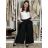 Elegant trousers with belt for women (S/M/L ONE SIZE) ITALIAN FASHION IMD25006 S / M / L black