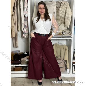 Elegant trousers with belt for women (S/M/L ONE SIZE) ITALIAN FASHION IMD25006