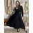 Women's elegant velvet strapless dress (S/M ONE SIZE) ITALIAN FASHION IMWKK221049 S / M / L black