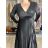 Women's elegant velvet strapless dress (S/M ONE SIZE) ITALIAN FASHION IMWKK221049 S / M / L black