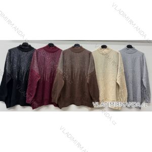 Women's oversized stretch sweatpants (50/52 ONE SIZE) ITALIAN FASHION IM425016