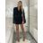 Women's Long Warm Long Sleeve Dress (S/M ONE SIZE) ITALIAN FASHION IMPMD245165AY S / M / L black