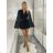 Women's Long Warm Long Sleeve Dress (S/M ONE SIZE) ITALIAN FASHION IMPMD245165AY S / M / L black