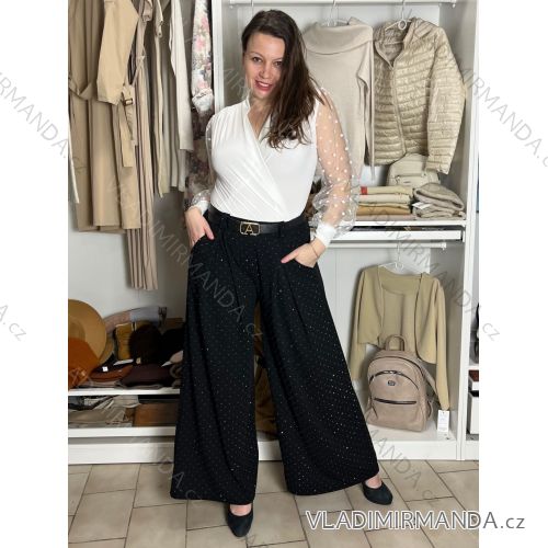 Women's Long Leather Pants (S/M ONE SIZE) ITALIAN FASHION IMWAD234126