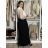 Šaty elegantní krátké dlouhý rukáv dámské (S/M ONE SIZE) ITALSKÁ MÓDA IMWC217235 S / M / L white