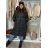 Zip Hooded Jacket Long Sleeve Women's Plus Size (3XL-8XL) POLISH FASHION PMWT21T21-69 3XL black