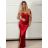 Women's Elegant Prom Carmen Strapless Dress (S/M/L ONE SIZE) ITALIAN FASHION IMPSH246642 red S/M/L