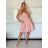 Women's Elegant Short Sleeve Party Dress (S/M ONE SIZE) ITALIAN FASHION IMHMS24259