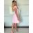 Women's Elegant Short Sleeve Party Dress (S/M ONE SIZE) ITALIAN FASHION IMHMS24259