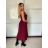 Women's Long Summer Sleeveless Dress (S/M ONE SIZE) ITALIAN FASHION IMPDY22LS16208