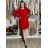 Women's Warm Long Sleeve Knitted Dress (S/M ONE SIZE) ITALIAN FASHION IMD221070