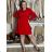 Women's Warm Long Sleeve Knitted Dress (S/M ONE SIZE) ITALIAN FASHION IMD221070