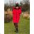 Zip Hooded Jacket Long Sleeve Women's Plus Size (3XL-8XL) POLISH FASHION PMWT21T21-69 7XL red