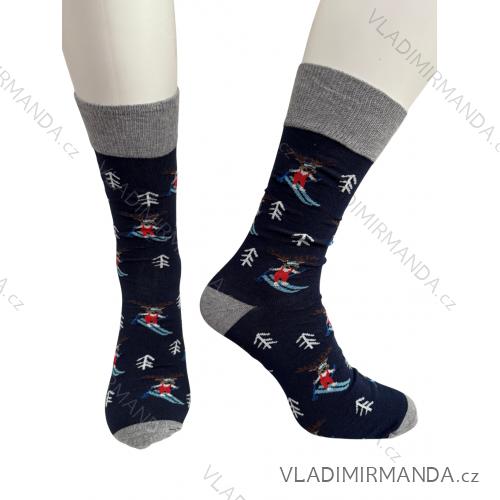 Ponožky veselé  pánské (42-46) POLSKÁ MÓDA DPP21299 42-46 grey