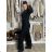 Women's wide-leg jeans, long, oversized (38-48) GOODIES GOD253848 42 black