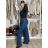Women's wide-leg jeans, long, oversized (38-48) GOODIES GOD253848 42 blue