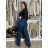 Women's wide-leg jeans, long, oversized (38-48) GOODIES GOD253848 42 blue