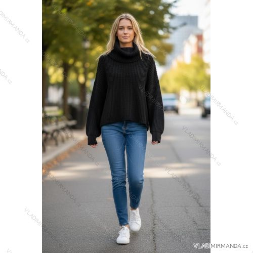 Women's Plus Size Long Sleeve Zipper Warm Long Sleeve Hoodie (2XL/3XL/4XL ONE SIZE) ITALIAN FASHION IMD23743