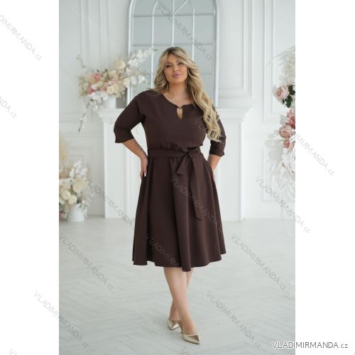 Women's Strapless Long Satin Party Dress (34-42) POLISH FASHION PMLEL24NATHALIE