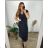 Long elegant sleeveless dress for women, plus size (40-50) POLISH FASHION PMFF24LIMA/DU black 40