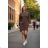 Short warm long sleeve women's dress, oversized (46/48/50 ONE SIZE) ITALIAN FASHION IMD25319