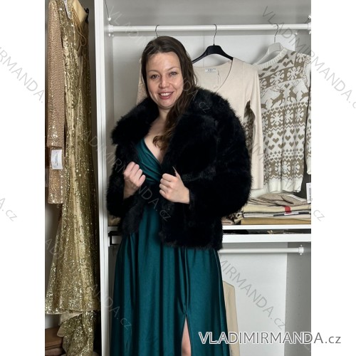 Jacket thin long sleeve women's (UNI XS-M) ITALIAN FASHION IM120049 black S / M / L