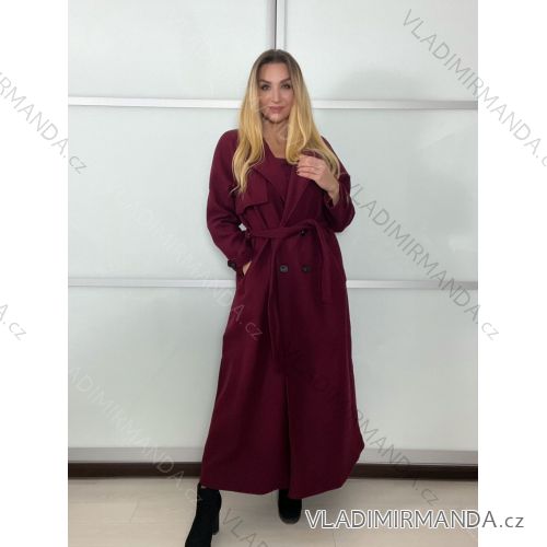 Coat with belt long sleeve women's (S/M/L ONE SIZE) ITALIAN FASHION IMPVN25251008