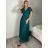 Women's Strapless Long Party Dress (S/M ONE SIZE) ITALIAN FASHION IMPSH245192 S / M modrá petrolejová