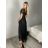 Women's Strapless Long Party Dress (S/M ONE SIZE) ITALIAN FASHION IMPSH245192 S / M modrá petrolejová