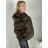 Fur coat, furry, winter, long sleeve, women's (S/M/L ONE SIZE) ITALIAN FASHION IMM259411LS/DUR S / M / L black