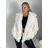 Fur coat, furry, winter, long sleeve, women's (S/M/L ONE SIZE) ITALIAN FASHION IMM259411LS/DUR M white