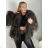 Fur coat, furry, winter, long sleeve, women's (S/M/L ONE SIZE) ITALIAN FASHION IMM259411LS/DUR S / M / L beige