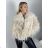 Fur coat, furry, winter, long sleeve, women's (S/M/L ONE SIZE) ITALIAN FASHION IMM259411LS/DUR S / M / L beige