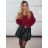 Women's oversized long sleeve thin sweater (46/48/50 ONE SIZE) ITALIAN FASHION IMC25535 S / M / L wine