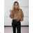 Women's long-sleeved, lightweight, zipped hooded sweatshirt, oversized (52/54/56 ONE SIZE) ITALIAN FASHION IMC25359