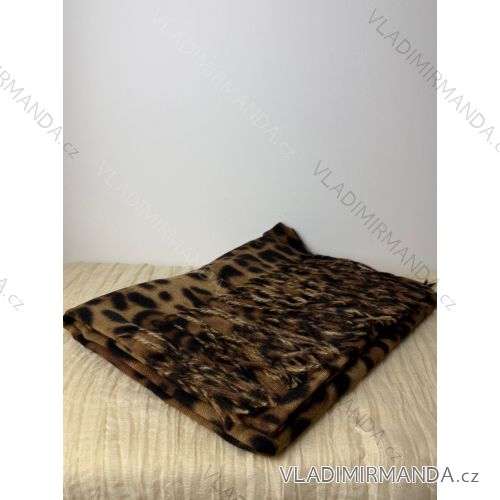 LISUSCO SH-5202 Ladies Scarf (size one) ONE SIZE hnědá leopard