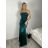 Women's Elegant Long Sleeve Blouse (S/M ONE SIZE) ITALIAN FASHION IMM23MS53757 S / M dark emerald