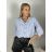 Classic striped 3/4 long sleeve shirt for women (XS/S/M ONE SIZE) ITALIAN FASHION IMWAR252229