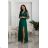 Long elegant satin strapless dress for women (34-40) POLISH FASHION PMLEL24MARINA green 36