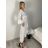 Župan tunika přehoz přes plavky dámský (S/M ONE SIZE) ITALSKÁ MÓDA IMWB222854 S / M / L white