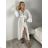 Župan tunika přehoz přes plavky dámský (S/M ONE SIZE) ITALSKÁ MÓDA IMWB222854 S / M / L white