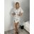Tunika přehoz přes plavky dámský (S/M ONE SIZE) ITALSKÁ MÓDA IMWB222855 -   white -   M / L