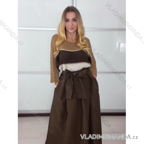 Icecool short sleeve women's tunic (XS/S/M ONE SIZE) ITALIAN FASHION IMM25M6543 S / M / L Brown