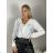 Women's Long Sleeve Knitted Turtleneck Sweater (S/M ONE SIZE) ITALIAN FASHION IM323001 S / M / L white