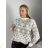 Women's long sleeve sweater (uni L / XL) ITALIAN MODA IM7191009 red S / M / L