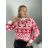 Women's long sleeve sweater (uni L / XL) ITALIAN MODA IM7191009 red S / M / L